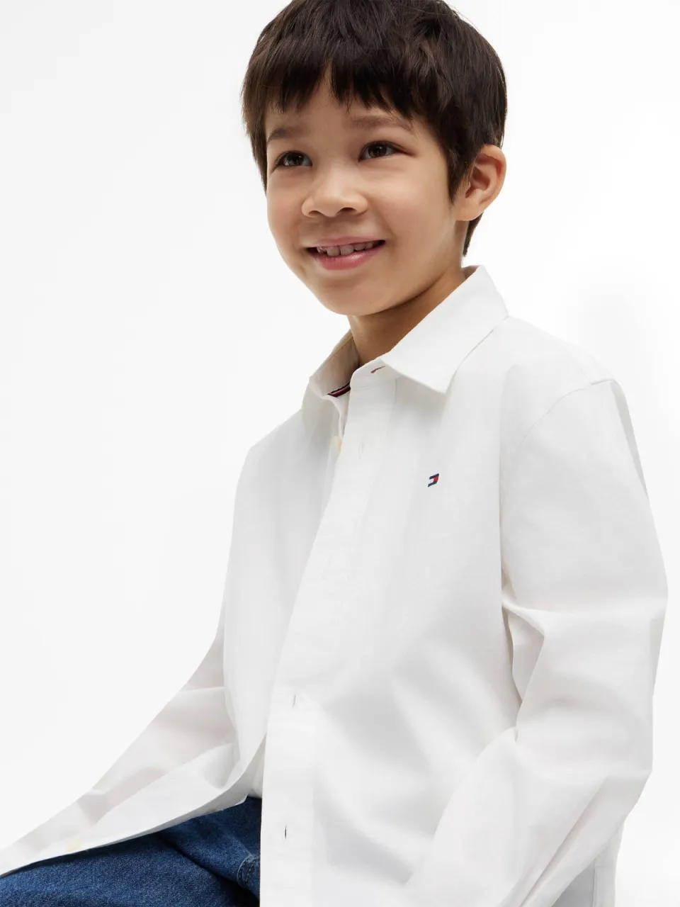 Tommy Hilfiger poplin overhemd - wit