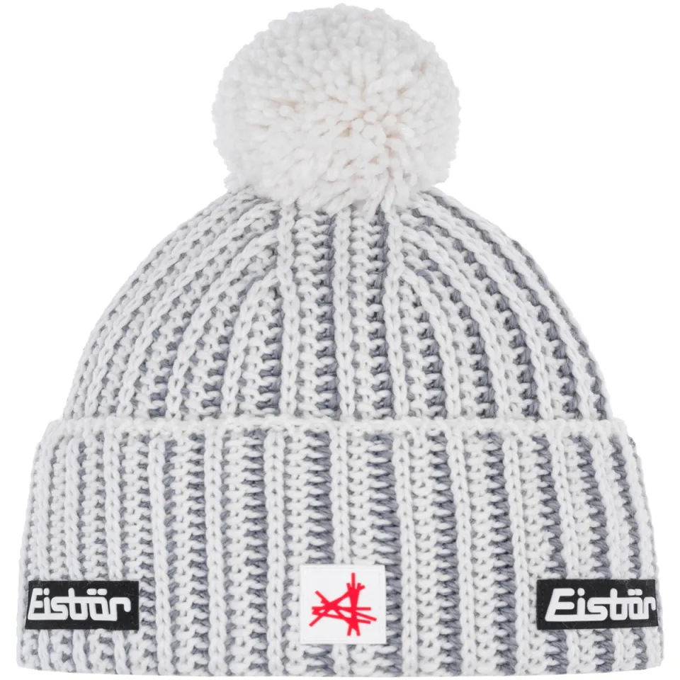 EISBÄR Ronda Pompon Mütze Ski Austria - Muts maat One Size, wit/grijs, foto 2