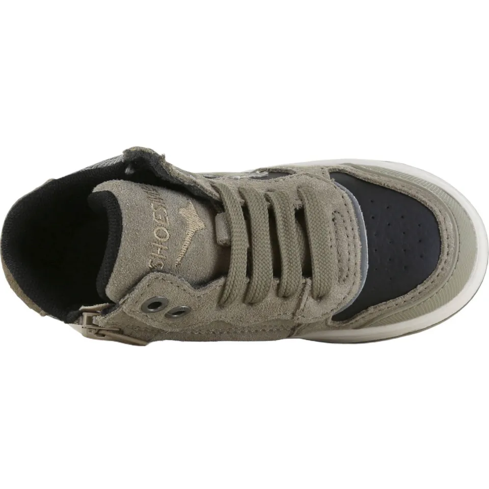 Shoesme suède sneakers - taupe/zwart, foto 3