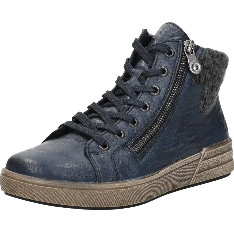 Rieker 298945 hoge sneakers blauw, foto 3