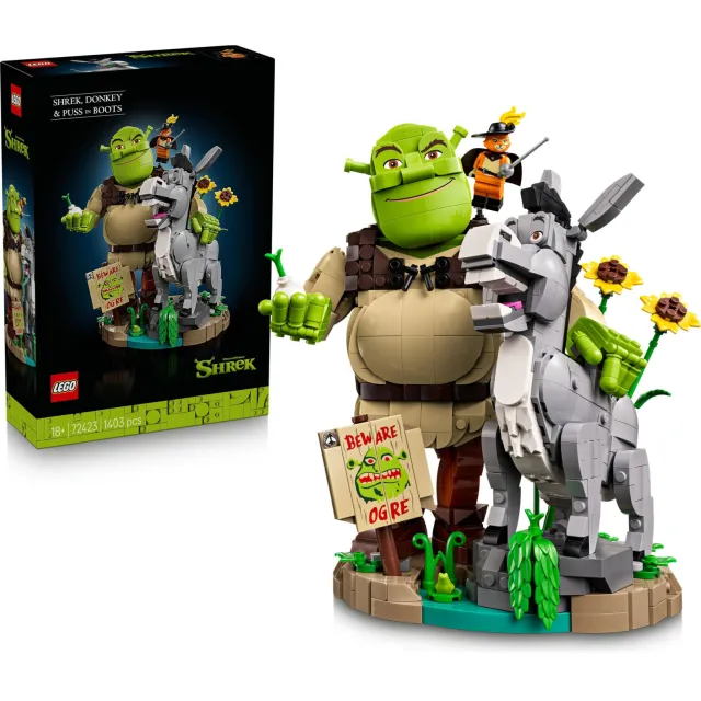 Lego Shrek: Shrek, Ezel en de Gelaarsde Kat Film Set 72423, foto 2