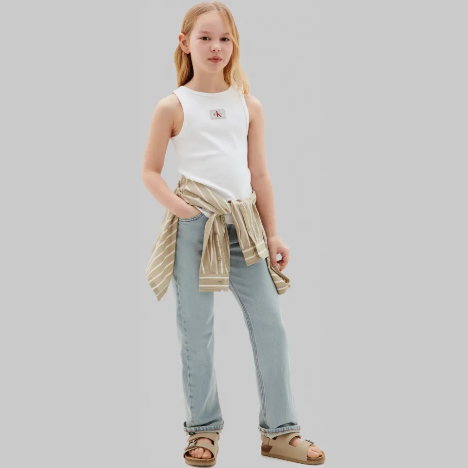 Calvin Klein straight leg jeans - lichtblauw, foto 3
