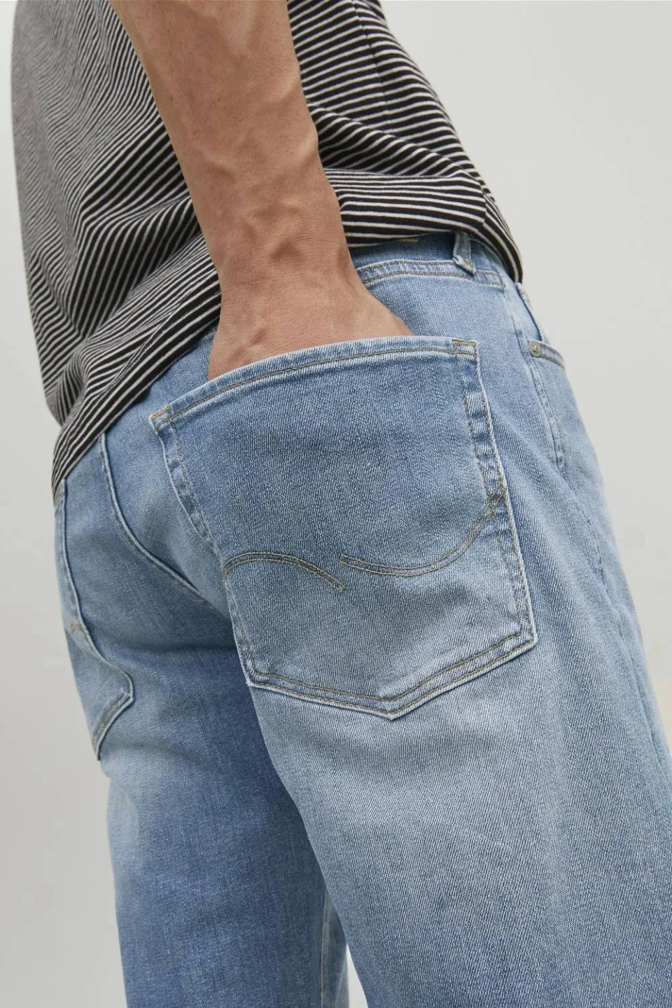 Jack & Jones JEANS INTELLIGENCE tapered jeans - blue denim, foto 5