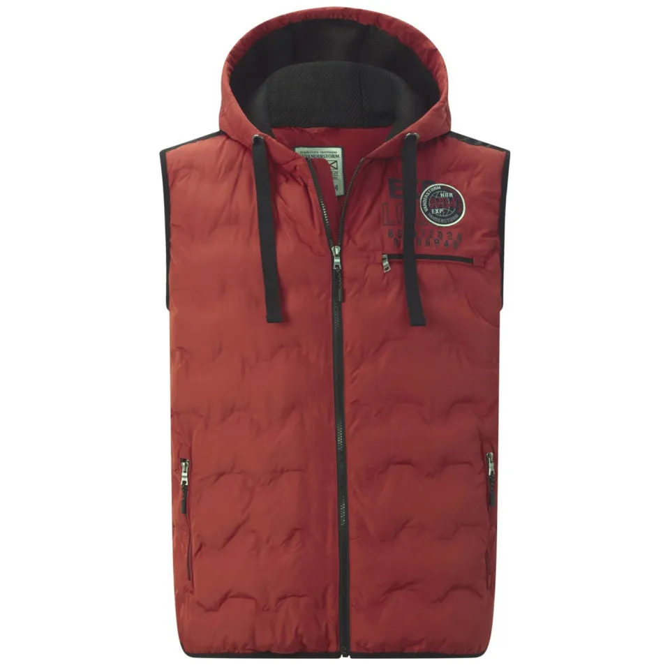 Jan Vanderstorm Erkulf bodywarmer donkerrood, foto 2