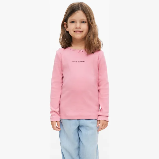 s.Oliver longsleeve met borduursels roze