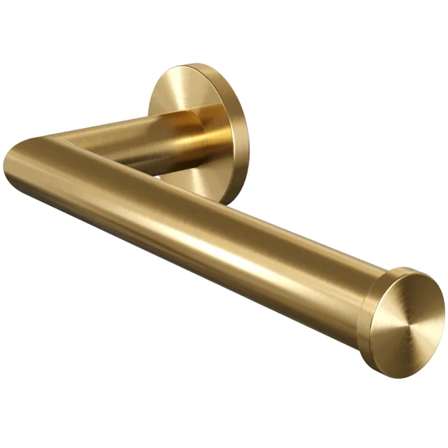 Brauer Toiletrolhouder Brauer Gold Wandmontage met PVD coating Geborsteld Goud