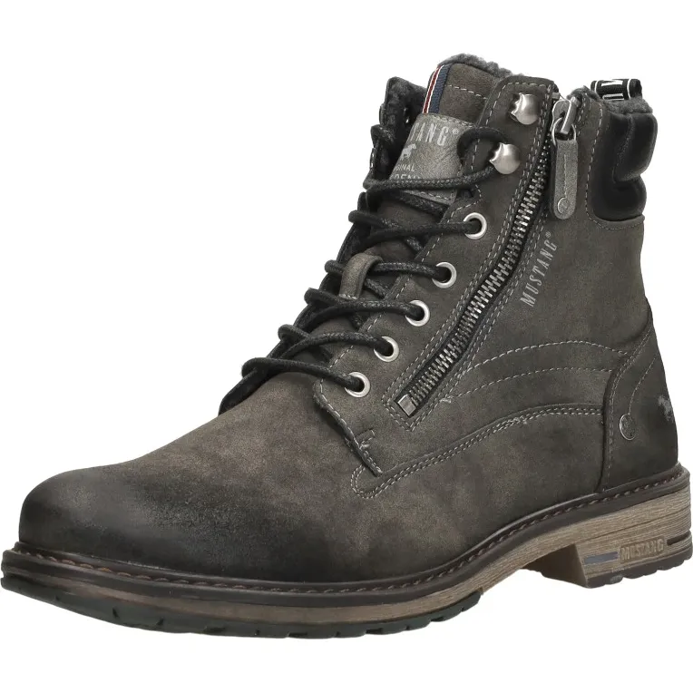 Mustang hoge veterschoen donkergrijs, foto 3