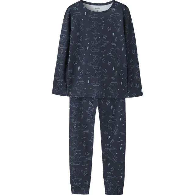 GUPPY MINI pyjama met print donkerblauw