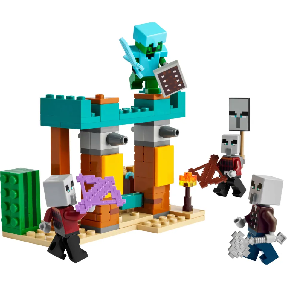 Lego Minecraft De Illagers in de woestijn gamingset voor kinderen 21267