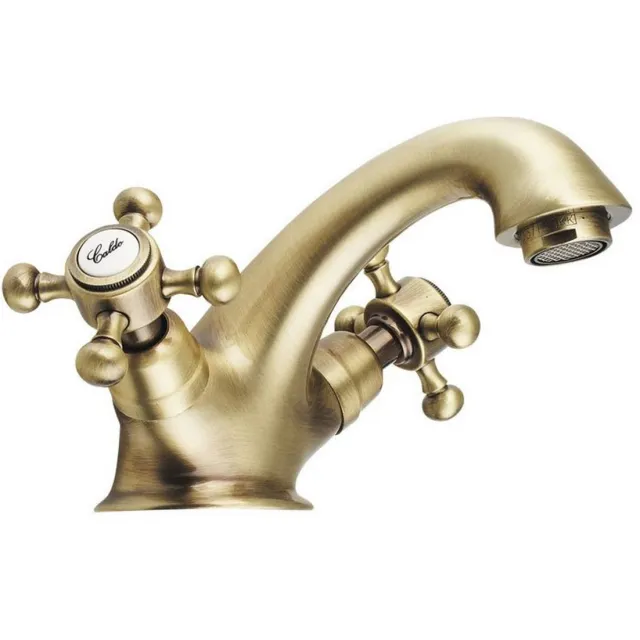 Sapho Antea wastafelmengkraan 2-knop brons