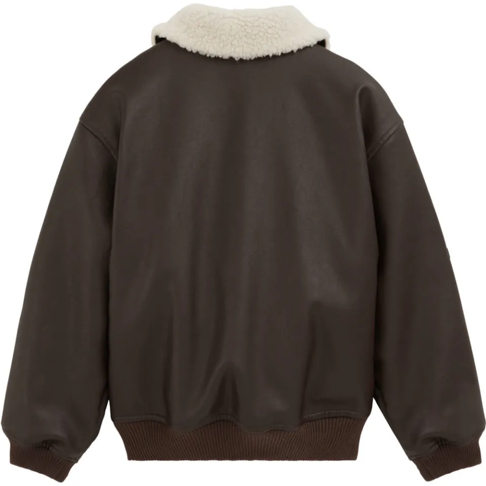 WE Fashion teddy bomberjack met patches bruin, foto 4