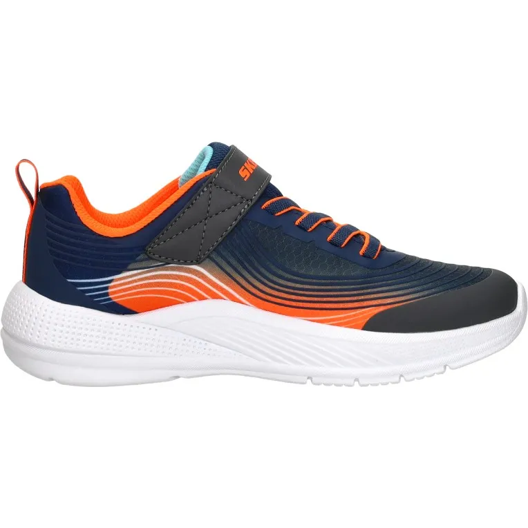 Skechers Microspec Advance sneaker blauw oranje