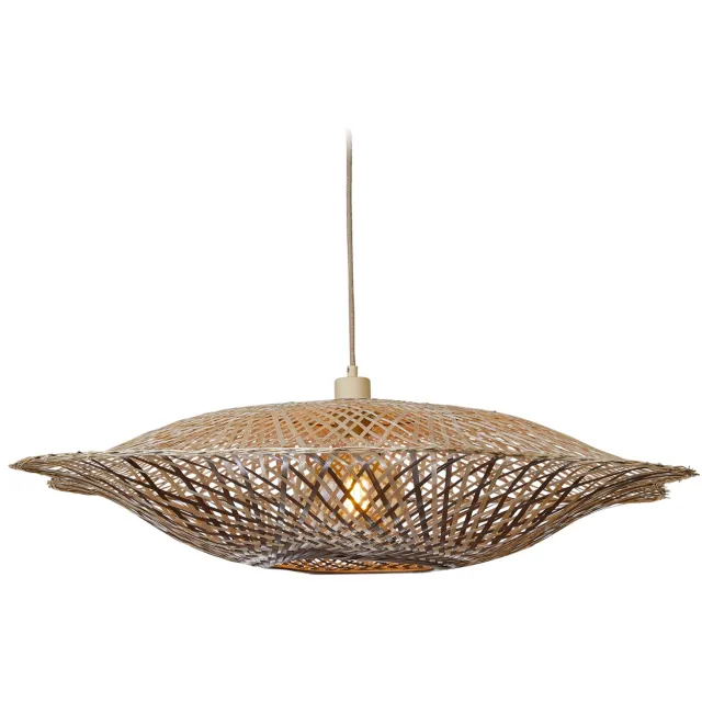 Good&Mojo Hanglamp 'Madura' Bamboe, 87cm, kleur Naturel/Bruin