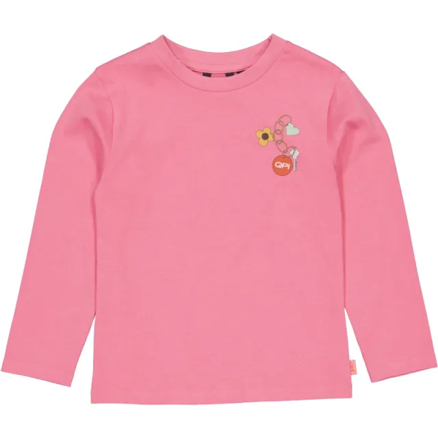 QPI longsleeve met backprint roze, foto 2