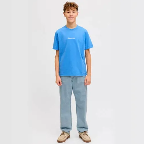 Jack & Jones JUNIOR high waist relaxed fit jeans medium blue denim, foto 3