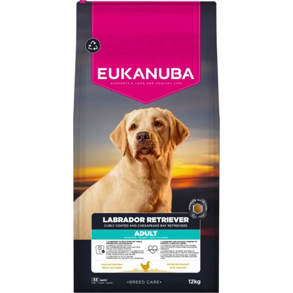 Eukanuba Breed Care Labrador Retriever Adult droog hondenvoer kip