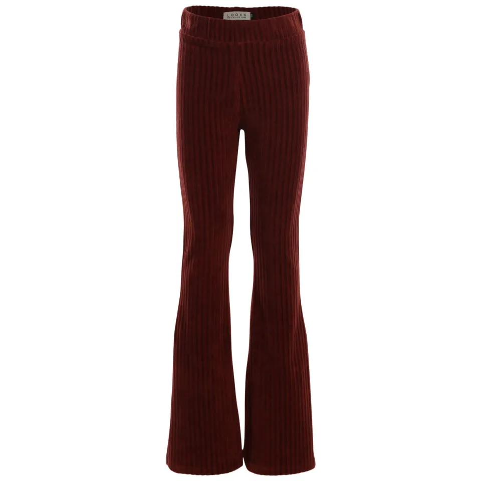 LOOXS little corduroy flared broek bruin, foto 2