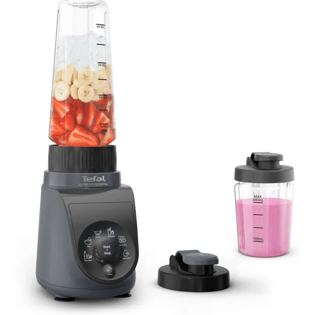 Tefal compacte blender Blend Up Essential - BL1EHB Donkergrijs (Java Pepper)