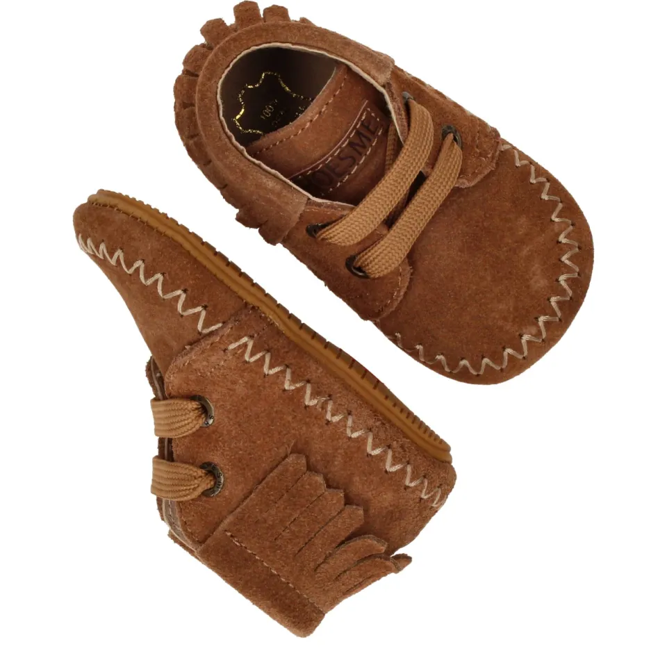 Shoesme Babyproof Veterboots Meisjes Cognac, foto 5