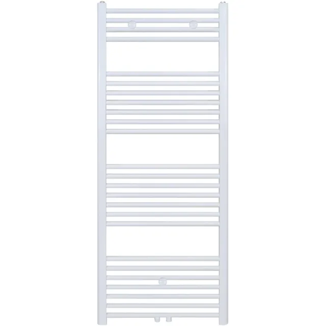 Boss & Wessing Designradiator BWS Nile Gobi 140x40cm 556W Wit (Midden/zij-aansluiting)