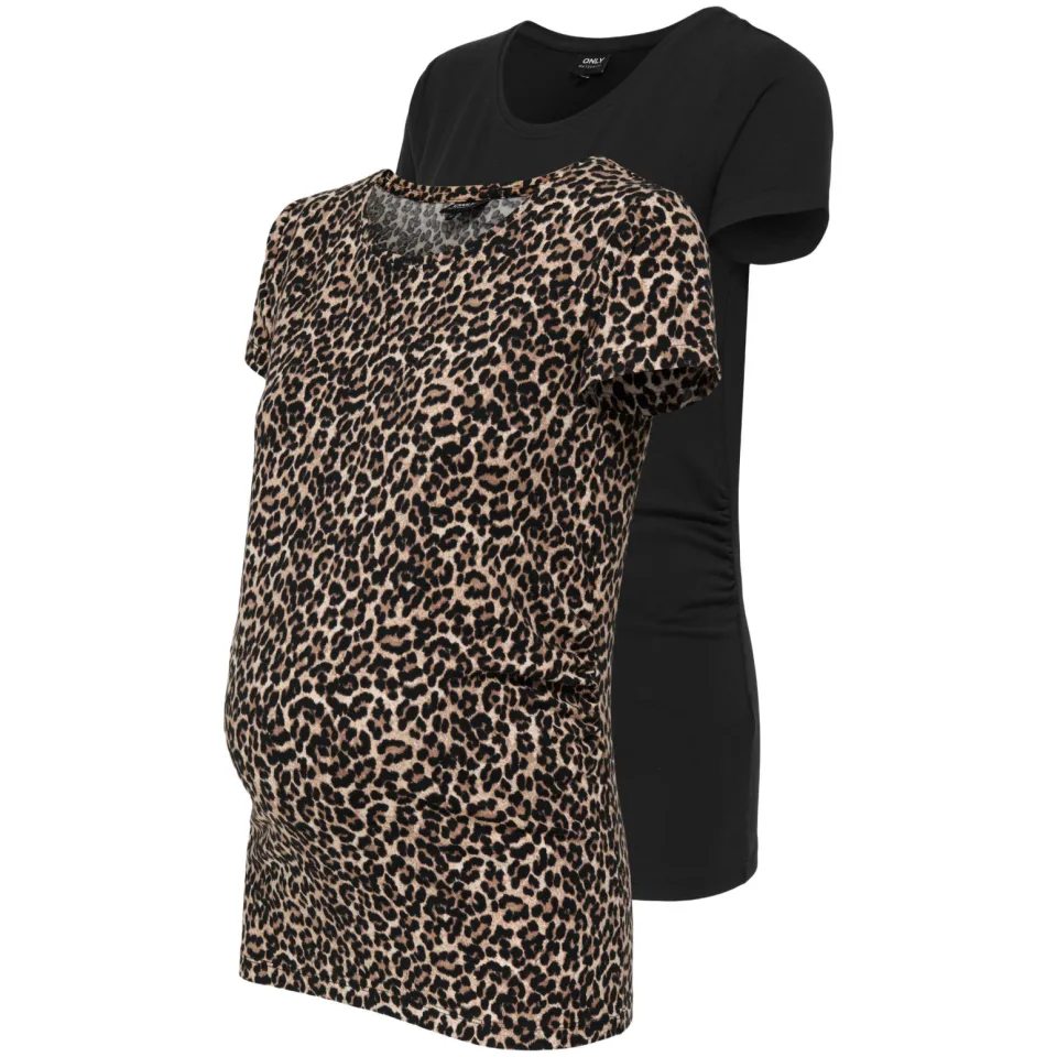 Only Maternity zwangerschapsshirt bruin/zwart, foto 2