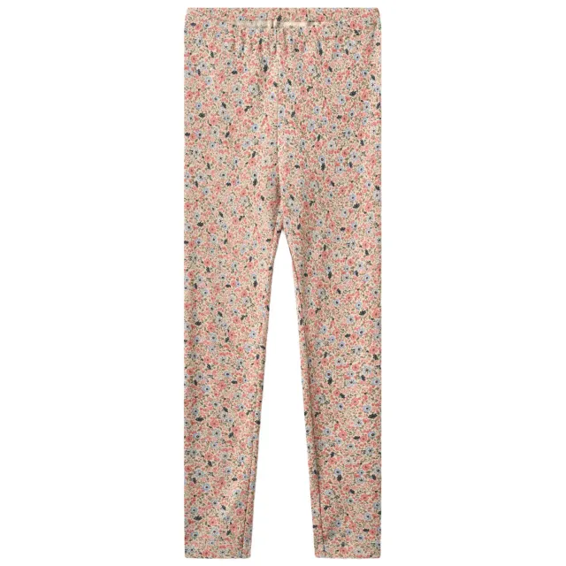 Wheat slim fit gebloemde legging roze Roze/lichtblauw