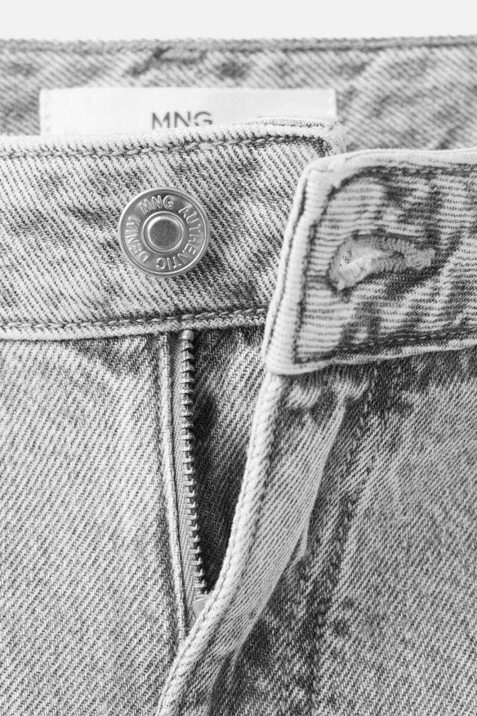 Mango TEEN wide leg jeans - grijs, foto 6