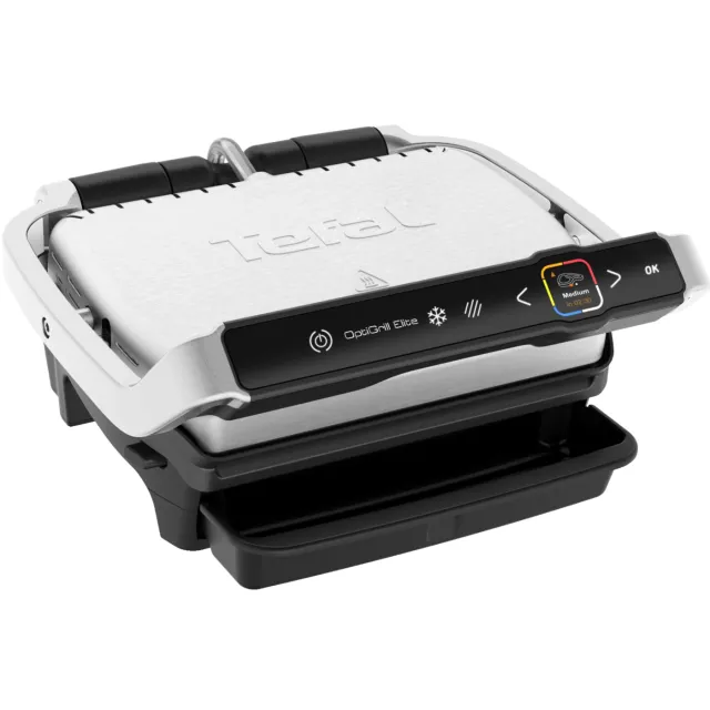 Tefal Gc750d Optigrill Elite Contactgrill Zilver