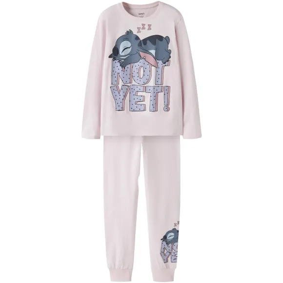 NAME IT Stitch lange pyjamaset roze, foto 2