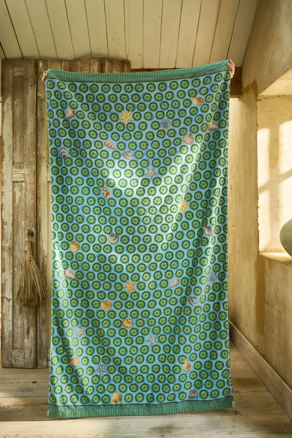 Pip Studio Sea Dots strandlaken groen, foto 2