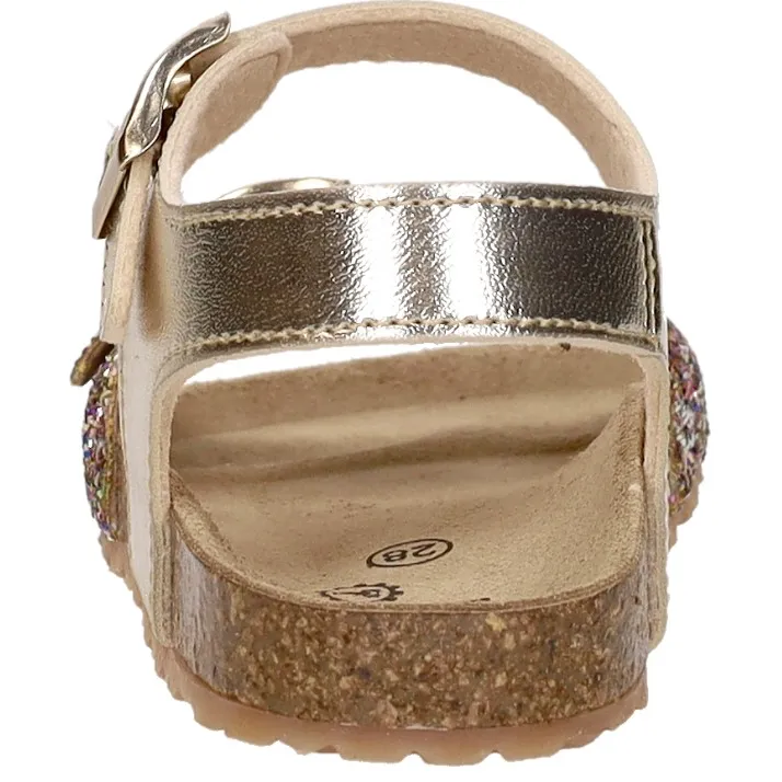 Keq platte sandalen goud, foto 4