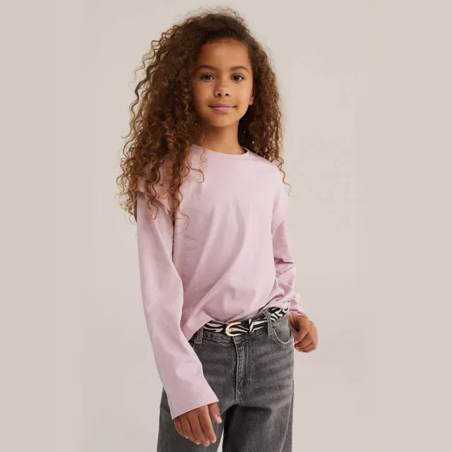 WE Fashion longsleeve lichtroze