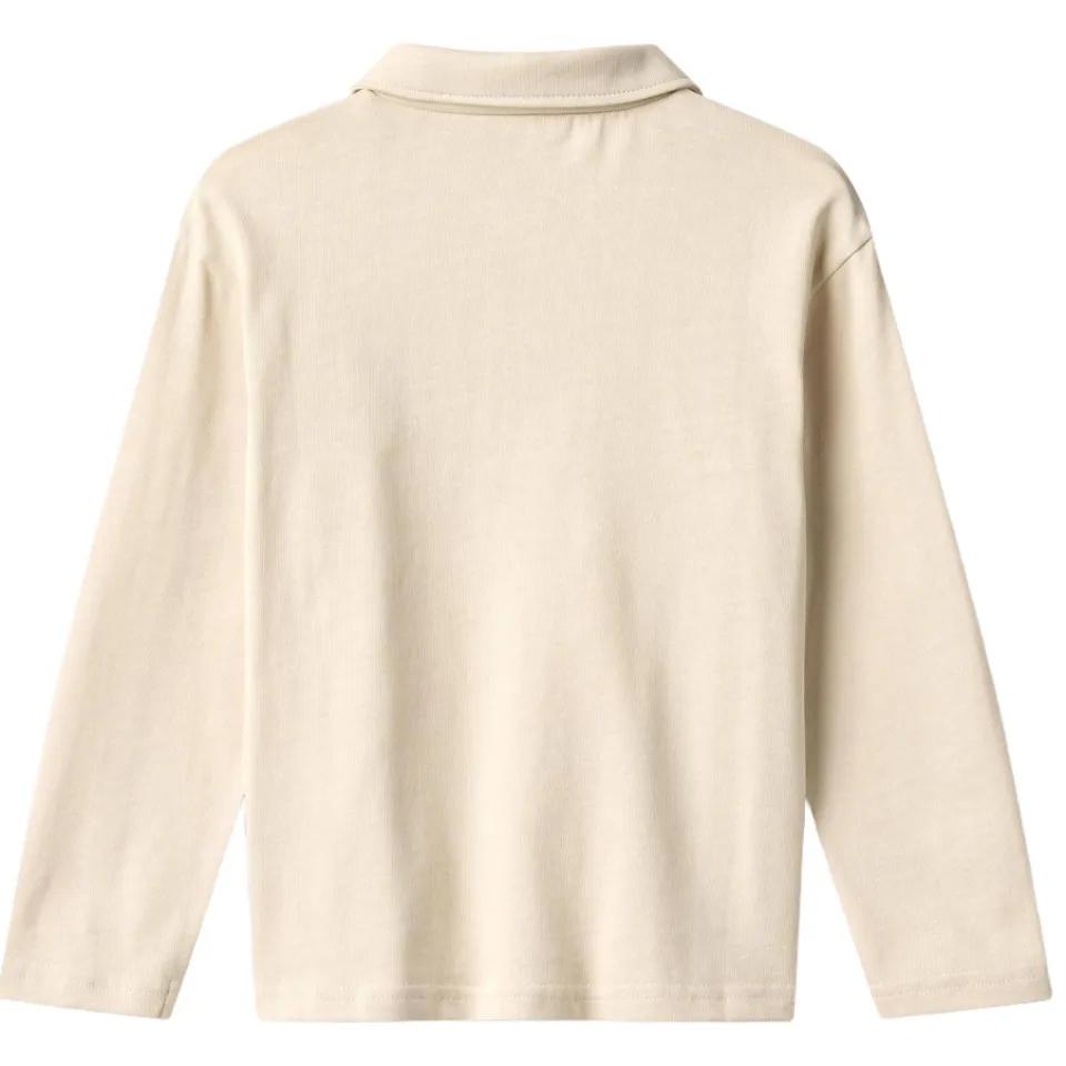 Wheat polo longsleeve beige, foto 2