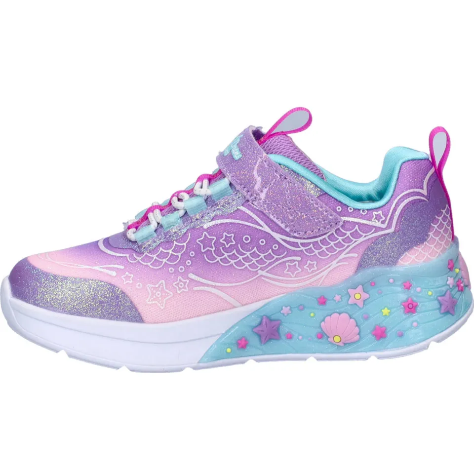 Skechers S Lights Mermaid Dreams sneakers met lichtjes lila, foto 6