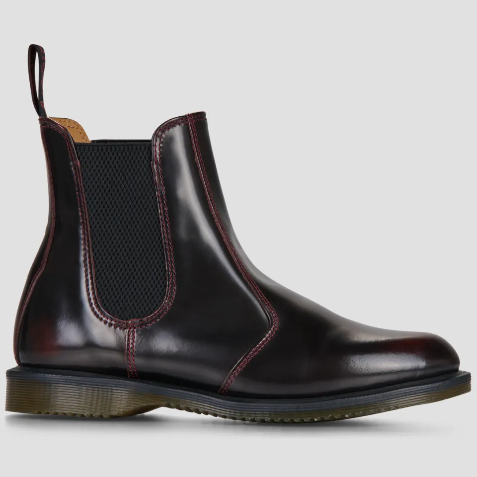 Dr. Martens Flora leren chelsea boots Cherry Red Arcadia, foto 2