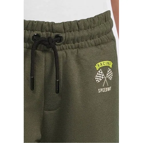 Orange Stars fleece joggingbroek Alec khaki, foto 6