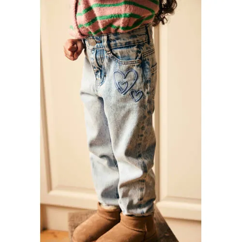 Daily7 mom jeans lichtblauw blue denim, foto 4