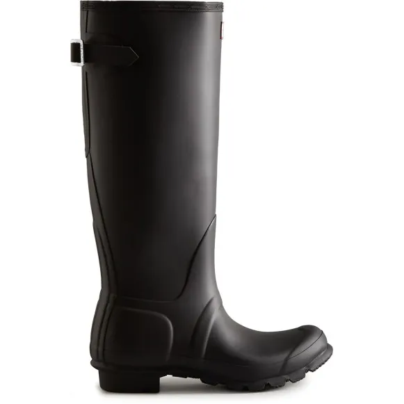 Hunter Boots Women's Original Tall Back Adjustable Boot - Rubberlaarzen, zwart
