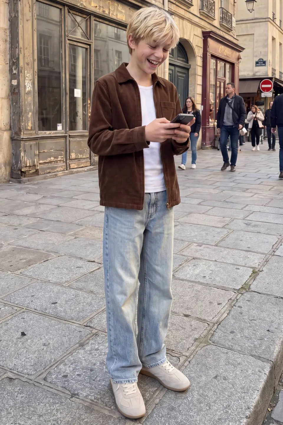 Jack & Jones JUNIOR corduroy overhemd - bruin, foto 6