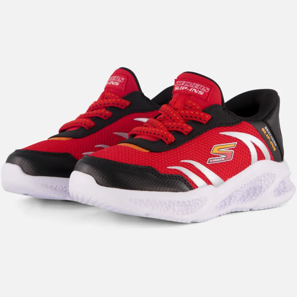 Skechers Meteor Lights Slip-ins sneakers rood, foto 2