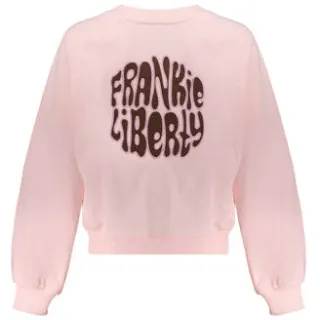 Frankie&Liberty sweater met backprint lichtroze, foto 3