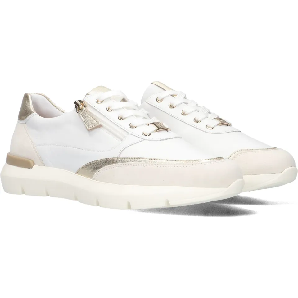 Hassia Bordeaux sneakers wit, foto 2
