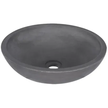 Differnz Waskom Badkamer Ravano - Beton - Rond - Grijs - 45,5cm Antraciet