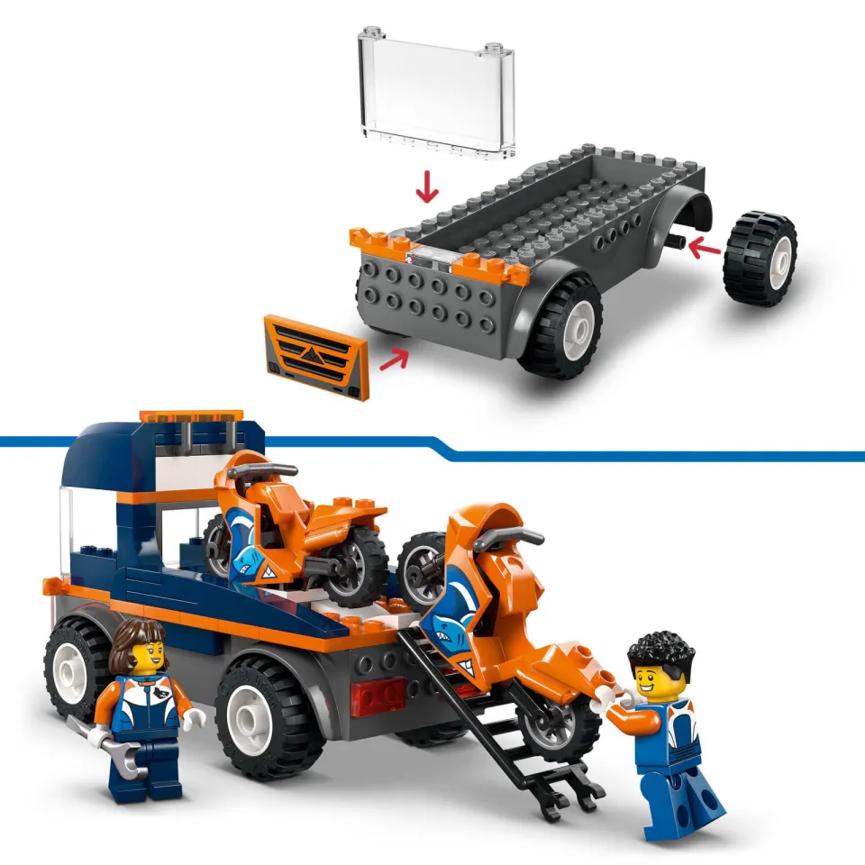 Lego City Transportwagen voor motoren 60491