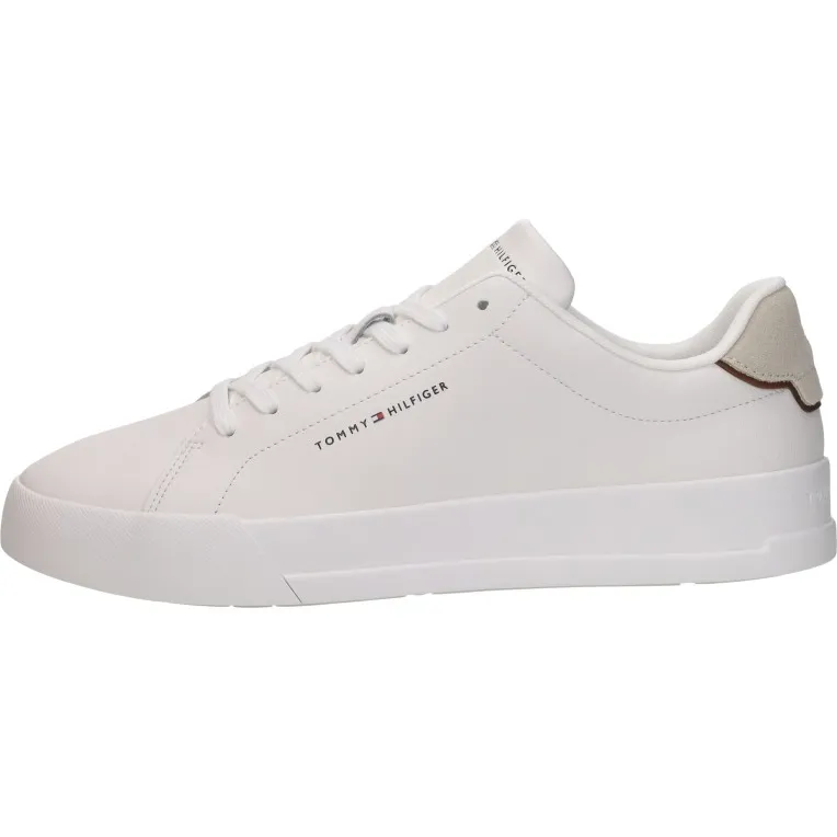 Tommy Hilfiger leren sneakers wit/ecru, foto 2