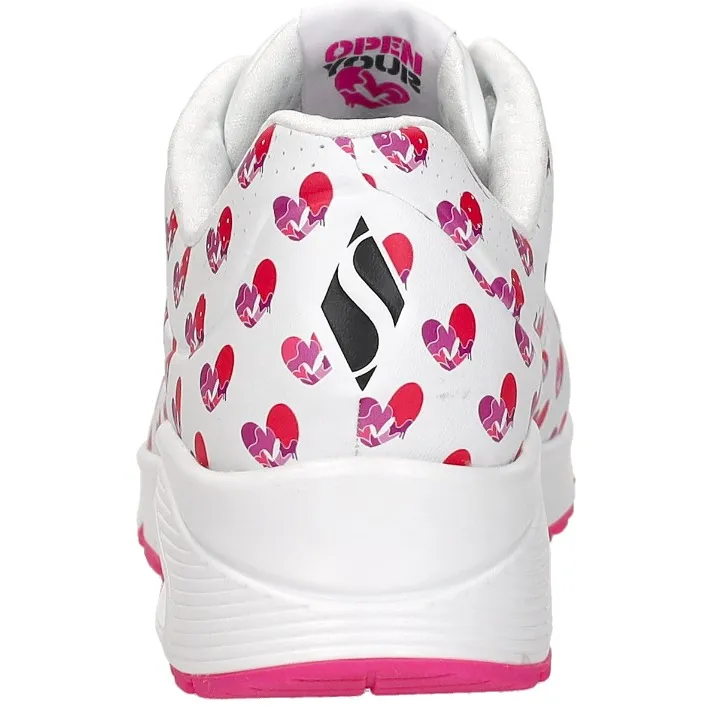 Skechers Uno Live Colorfully lage sneakers wit, foto 4