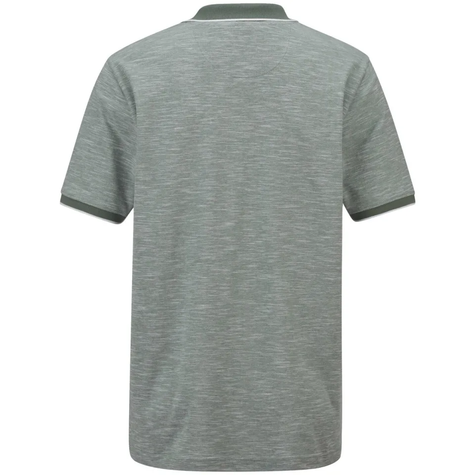 Babista regular fit gemêleerde polo Plus Size - groen, foto 3