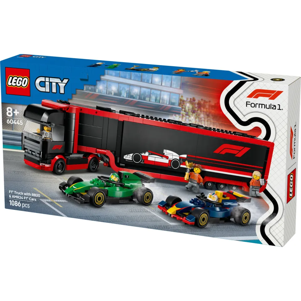Lego City F1® truck met RB20 en AMR24 F1® auto's 60445, foto 5