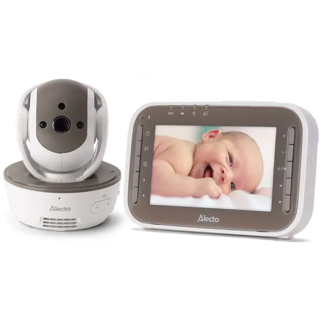 Alecto DVM200MBE Video baby monitor with 4,3 inch colour display Taupe, foto 2