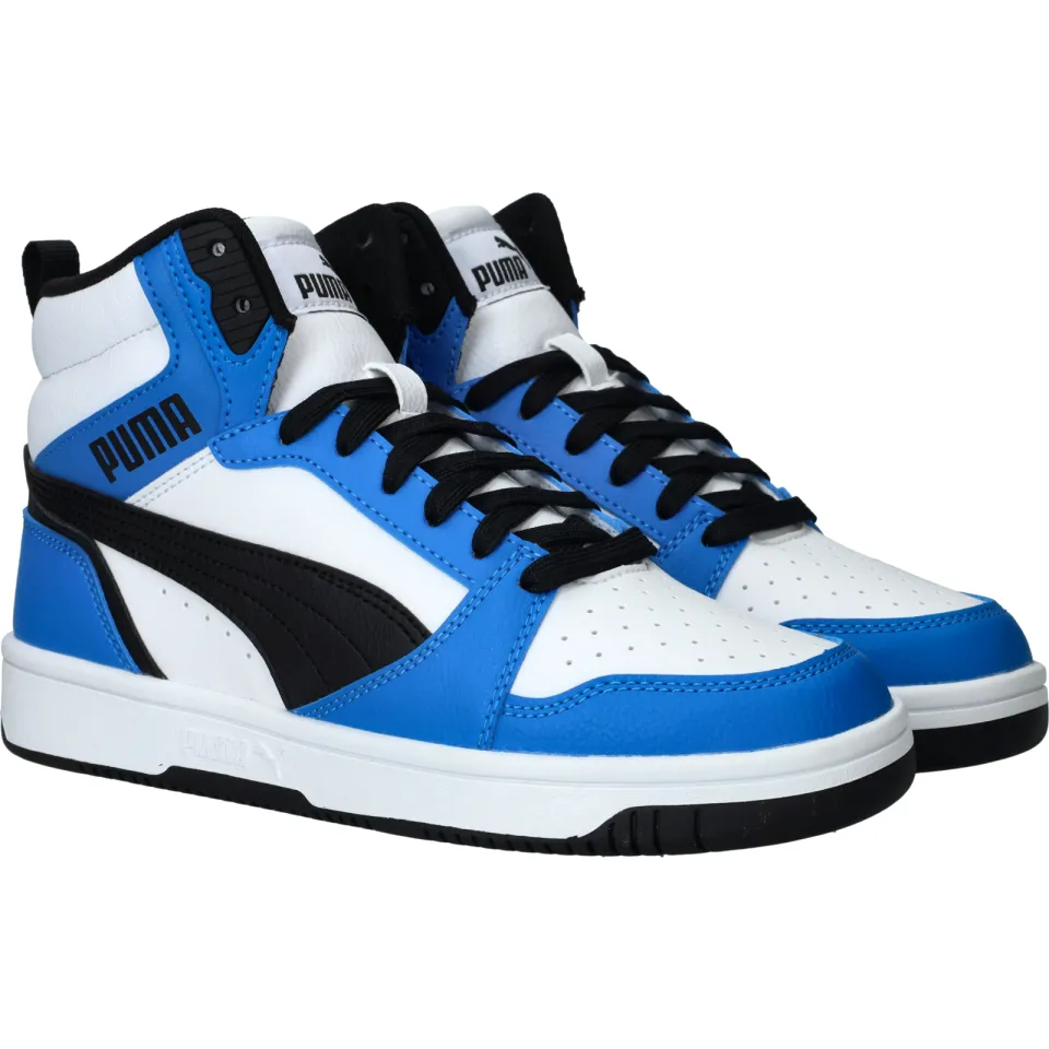 Puma Rebound V6 Mid hoge sneakers jongens kobalt blauw, foto 3